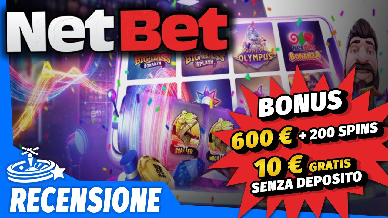 NetBet: Recensione casin&ograve; | Bonus benvenuto 600&euro; + 10&euro; senza deposito e 200 FS