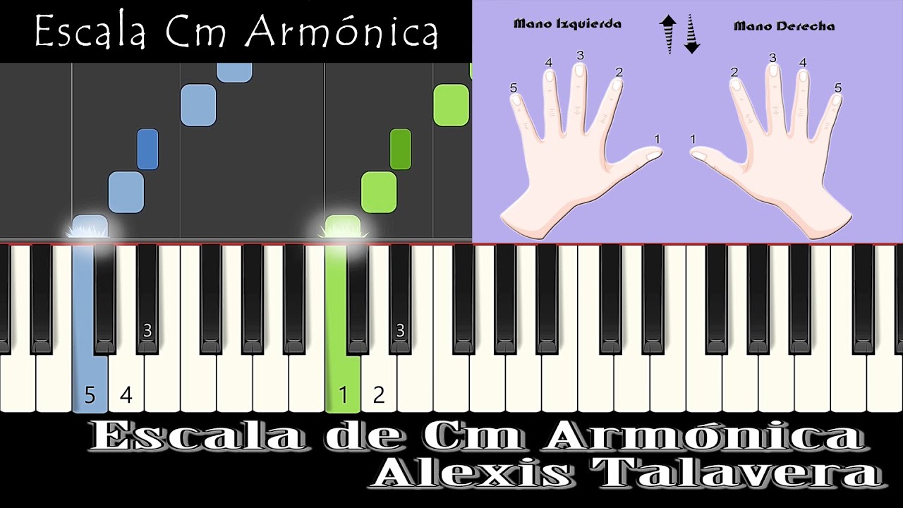 Escala de Cm Arm&oacute;nica (Piano)