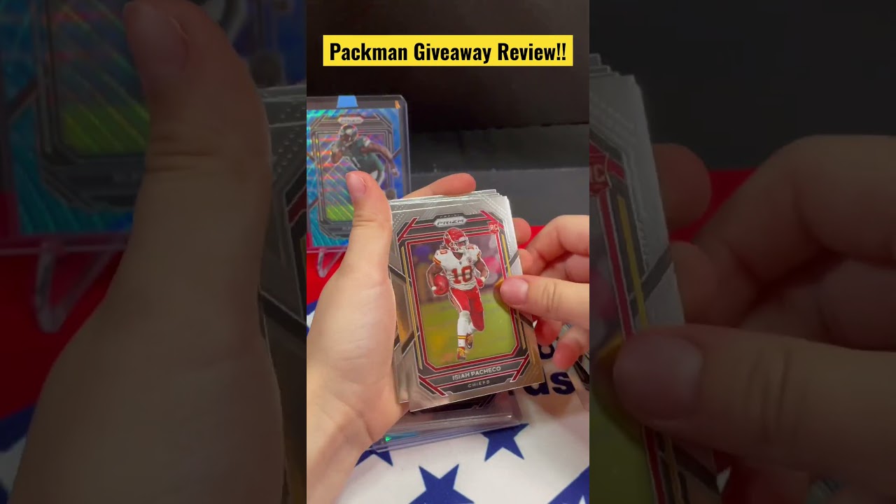Packman Prizm Football Giveaway Review!  