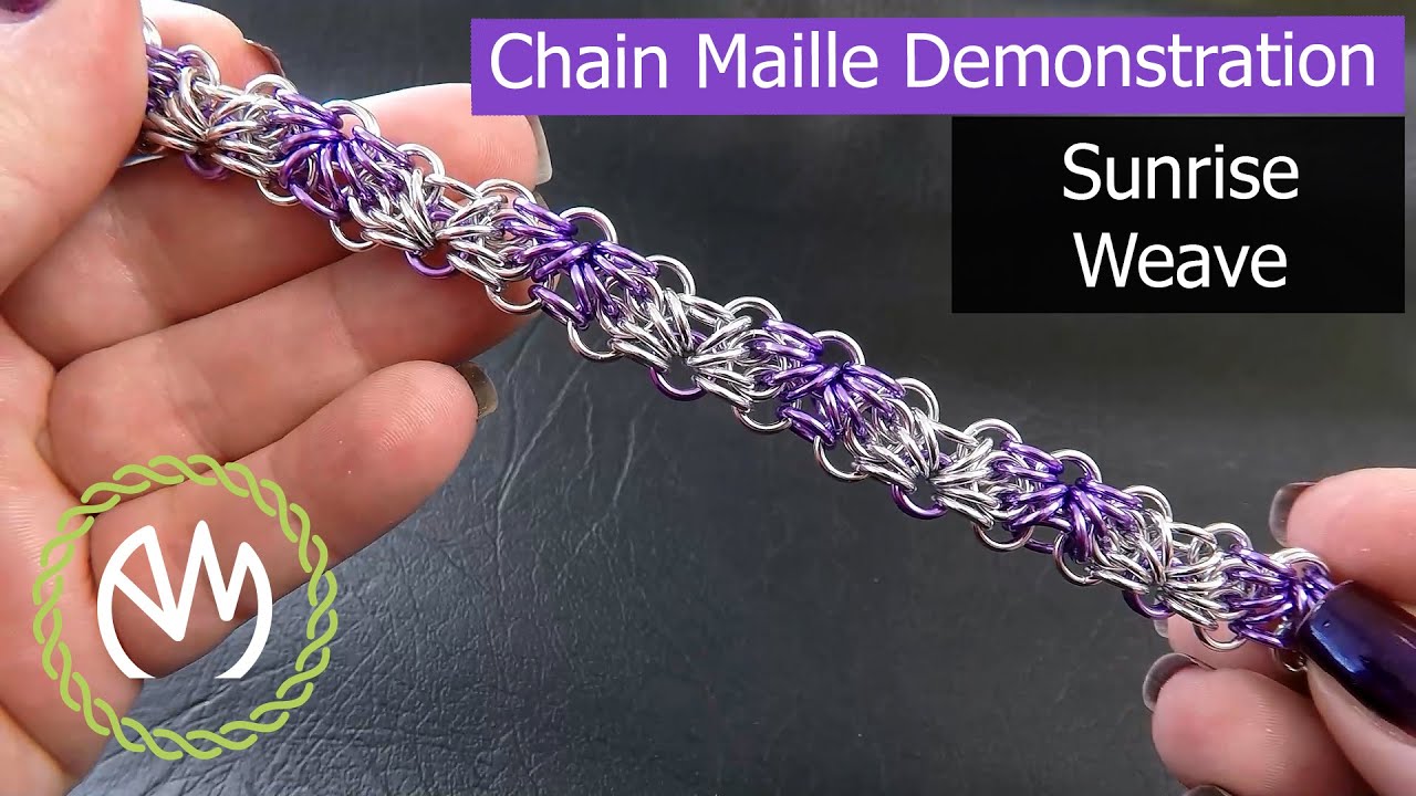 Chain Maille Tutorial - Sunrise Weave