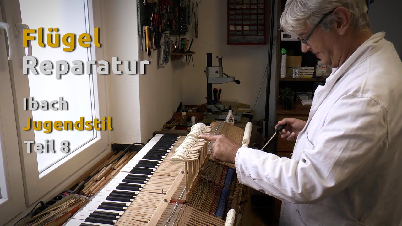 Flügel Reparatur Ibach Jugendstil - Teil 8 - Regulieren