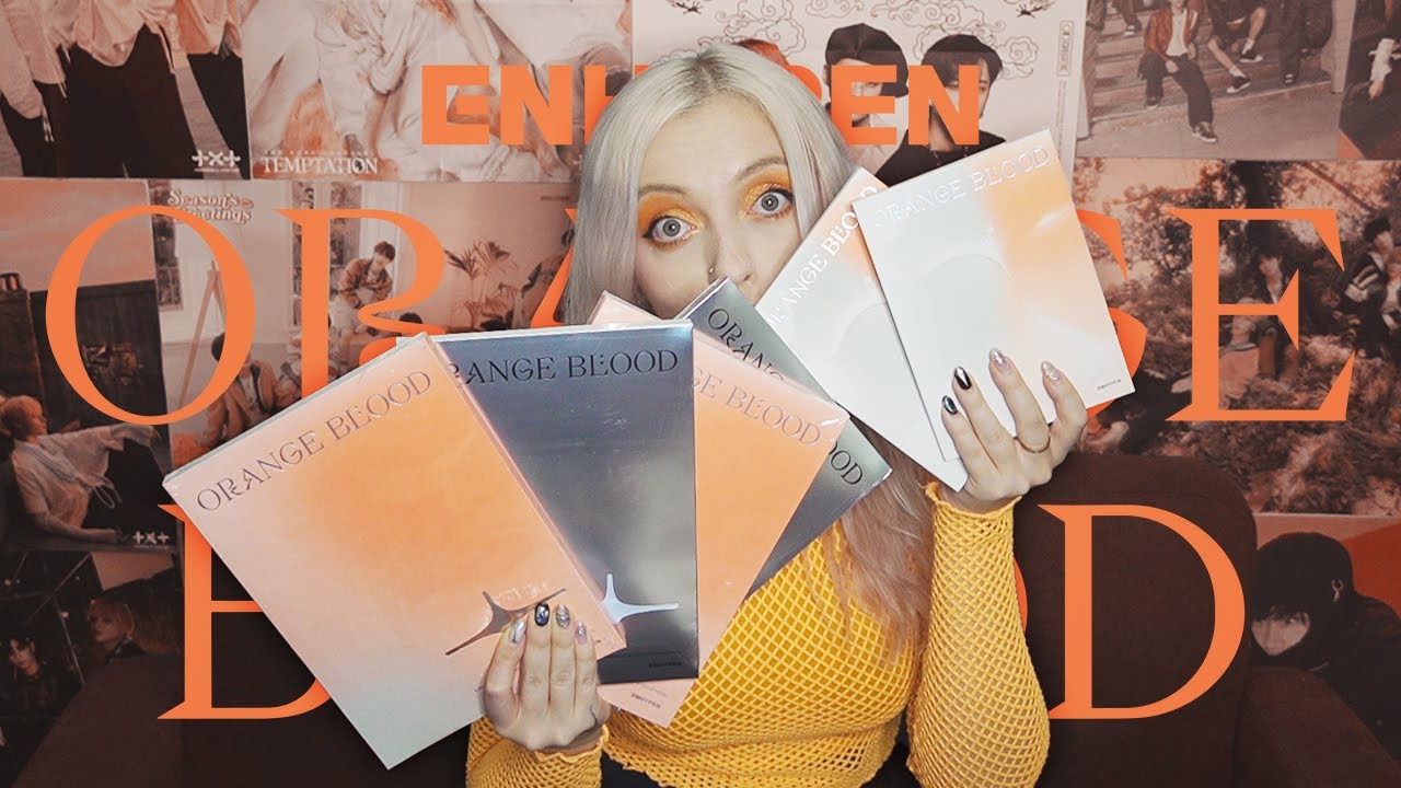 Mamy szczęście do jednego członka...🧡 UNBOXING ENHYPEN - ORANGE BLOOD