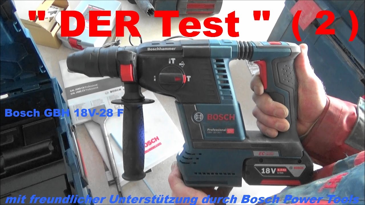 Bosch GBH 18V-26F Professional Produkttest Teil 2