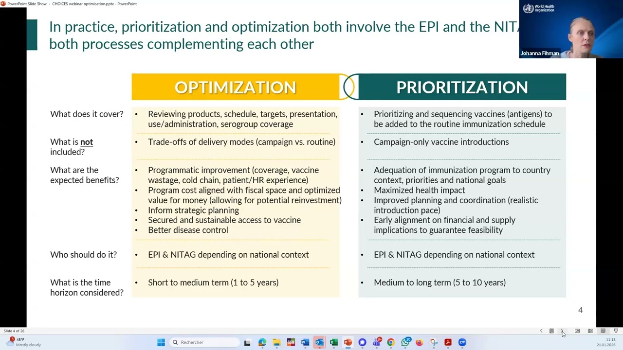 Session 5 VPOP Webinar  Deep Dive Vaccine Program Optimization