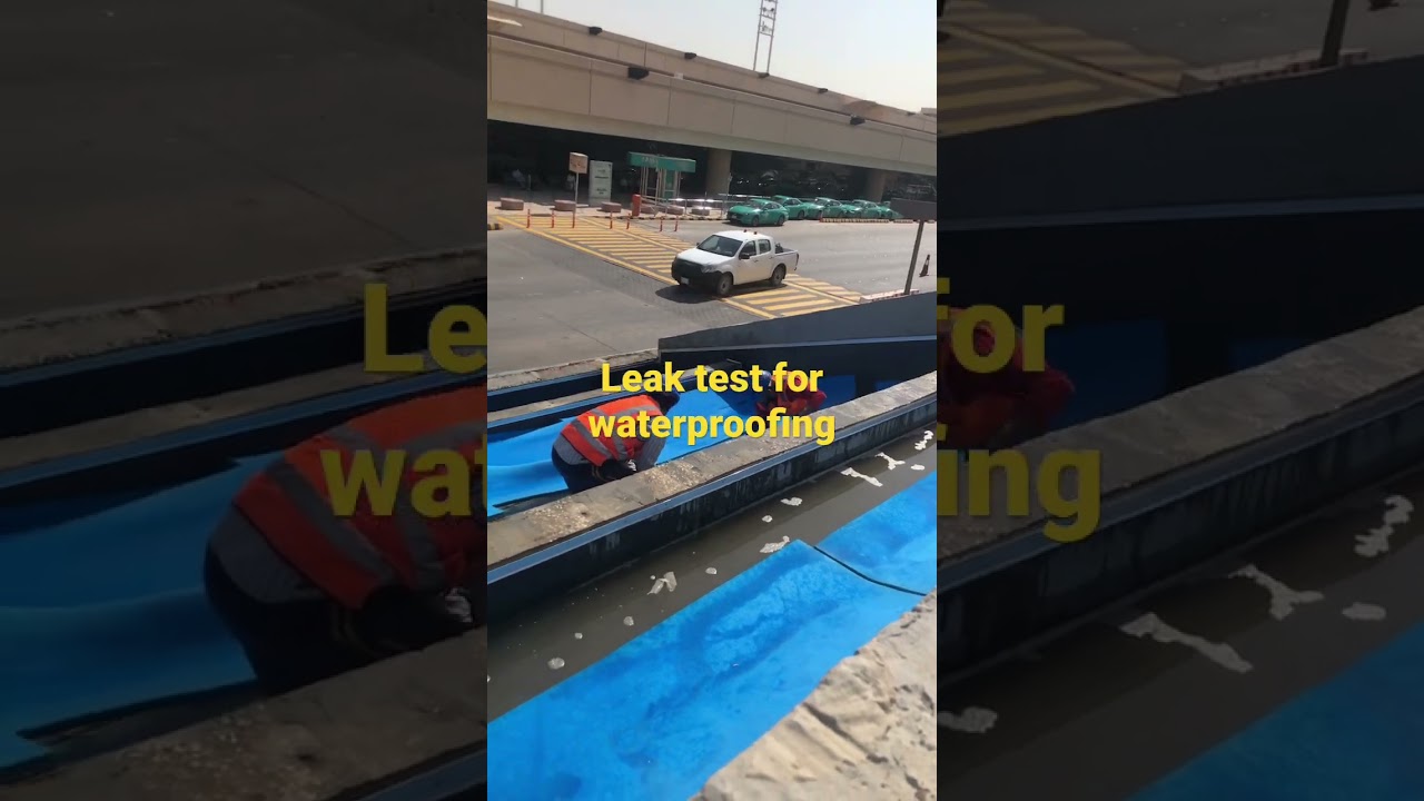 Leak test for waterproofing #civilengineeratsite #civilengineering #engineersjobs