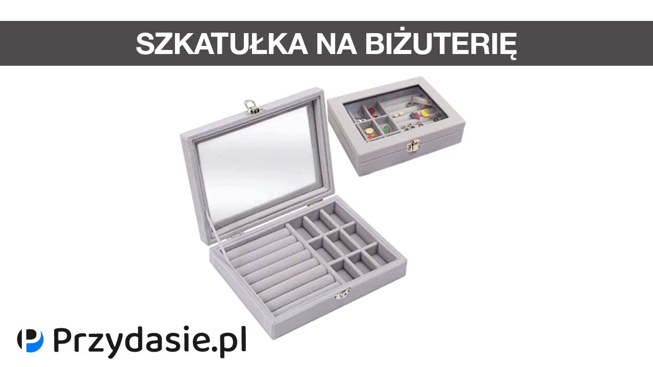 Organizer na biżuterię szkatułka pudełko kuferek | PrzydaSiePL