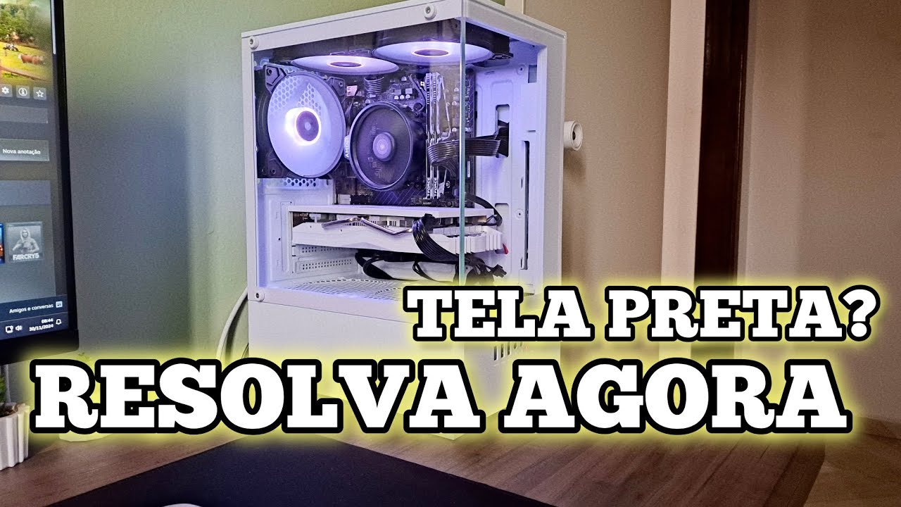 TELA PRETA NA RX 580 DO ALIEXPRESS? TENTE ISSO