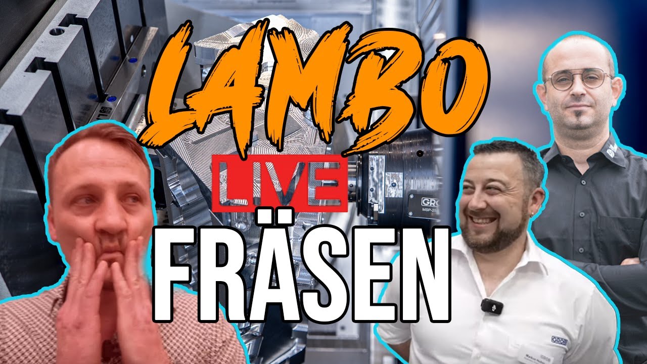 PREMIERE l LAMBO-BILLET V10 LIVE auf der GROB Hausmesse fräsen! l Subi-Series
