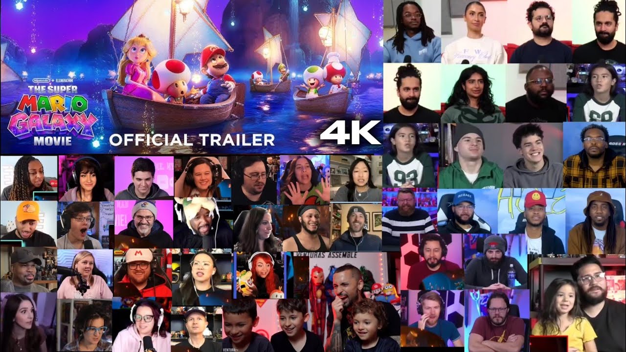 The Super Mario Galaxy Movie &ndash; Official Trailer Reaction Mashup 