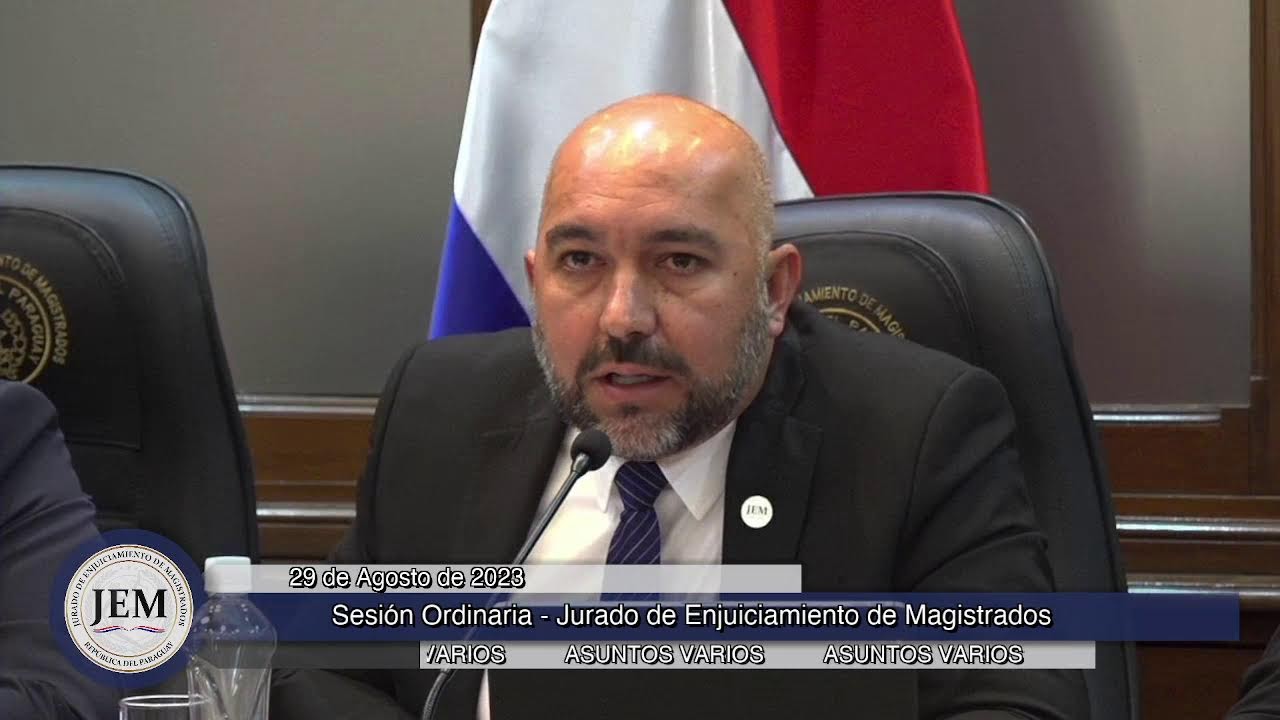 29-08-2023 - Sesión Ordinaria - Jurado de Enjuiciamiento de Magistados