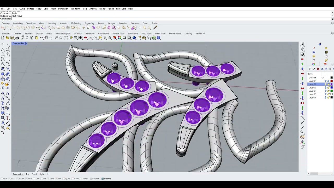 Diamond Women Mangalsutra Necklace Pendant, New Design Charms Necklace Rhinoceros 3D Design