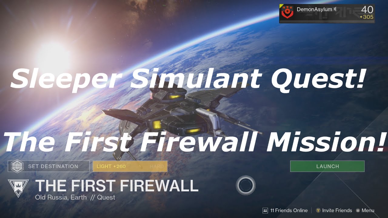 Destiny Sleeper Simulant Quest! The First Firewall Mission!