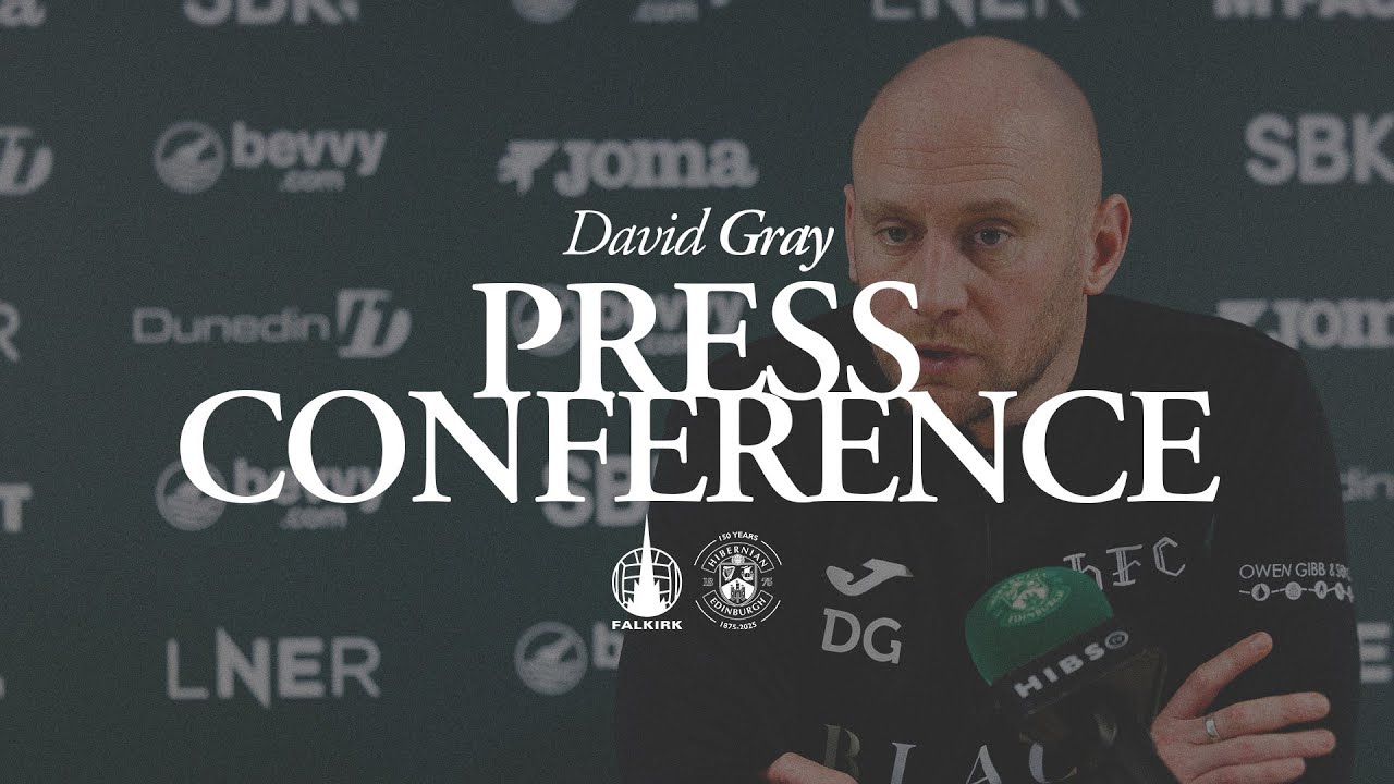 David Gray’s Press Conference | Falkirk vs Hibernian
