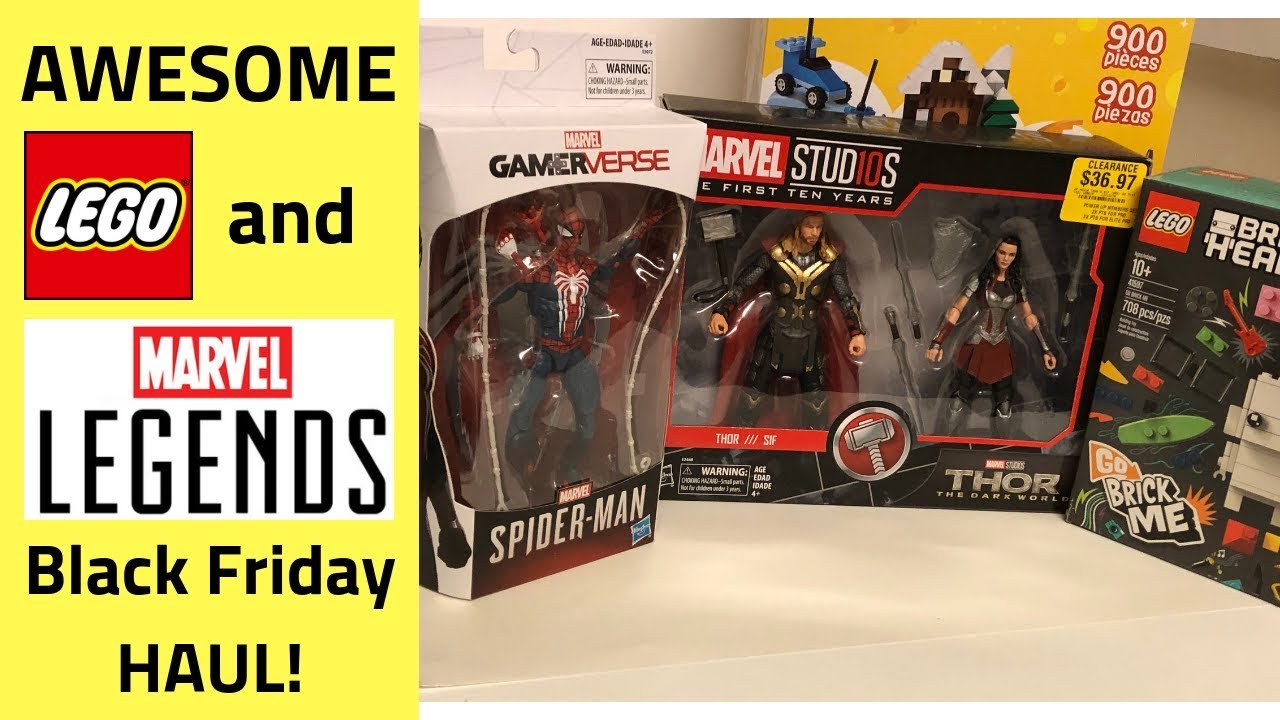 AWESOME LEGO and Marvel Legends Haul - Black Friday 2018