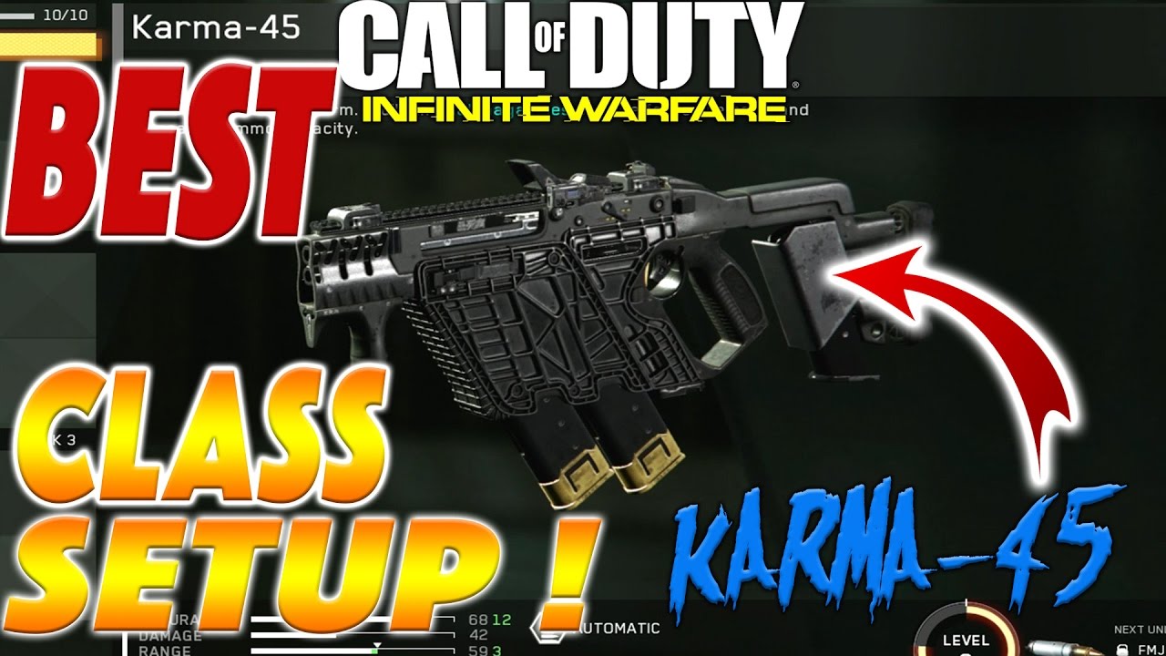 Infinite Warfare KARMA 45 BEST CLASS Setup ! Best SMG Class  (IW Multiplayer)