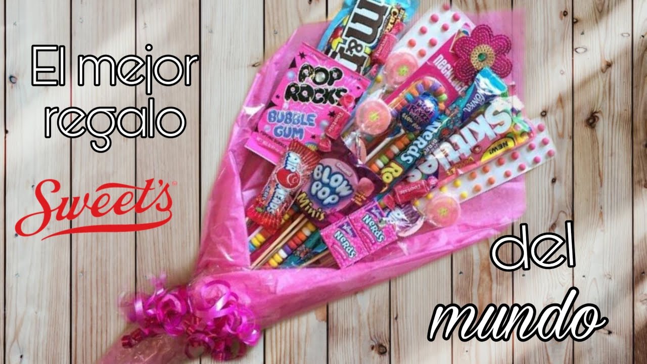 REGALO FÁCIL Y RÁPIDO DE CUMPLEAÑOS 🎂 Ramo  o bouquet de dulces 🍫 | Ojitoz Anshu