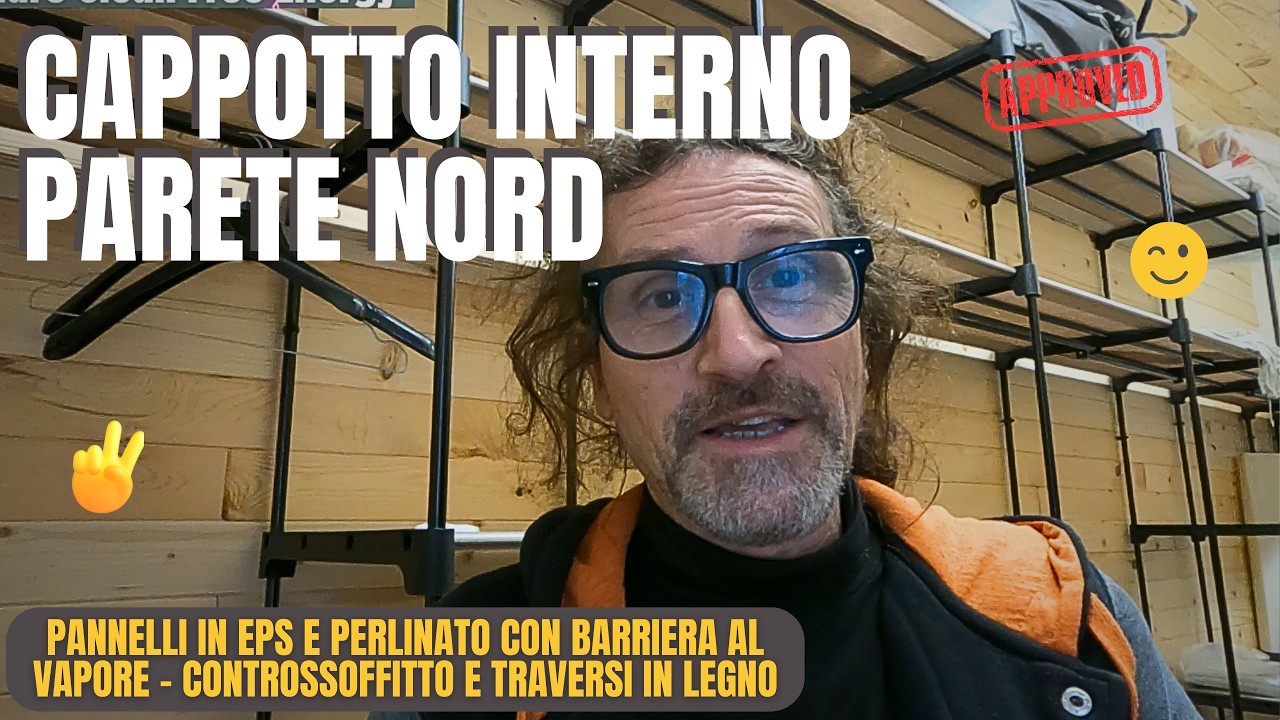 REALIZZO IL CAPPOTTO INTERNO PARETE NORD CON EPS E PERLINE IN ABETE Effetto BAITA
