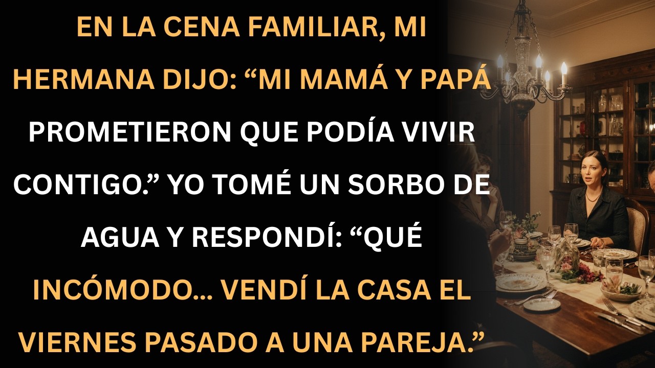 Mi hermana quería mudarse conmigo… pero yo ya había vendido la casa.