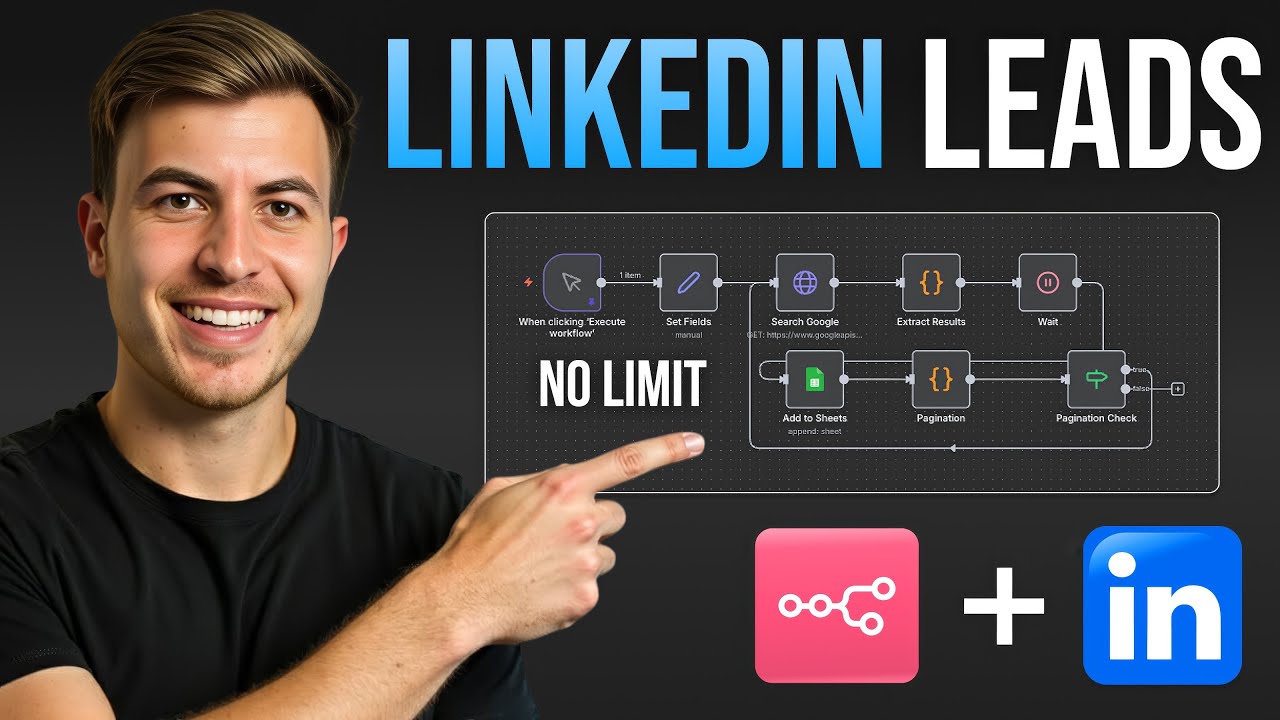 Scrape Unlimited LinkedIn Leads With n8n (No Paid APIs)