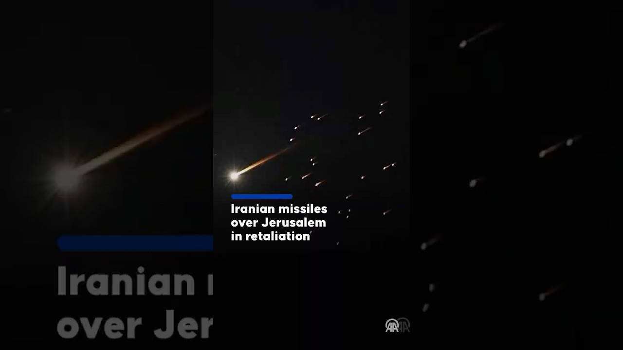 Iranian missiles over Jerusalem in retaliation