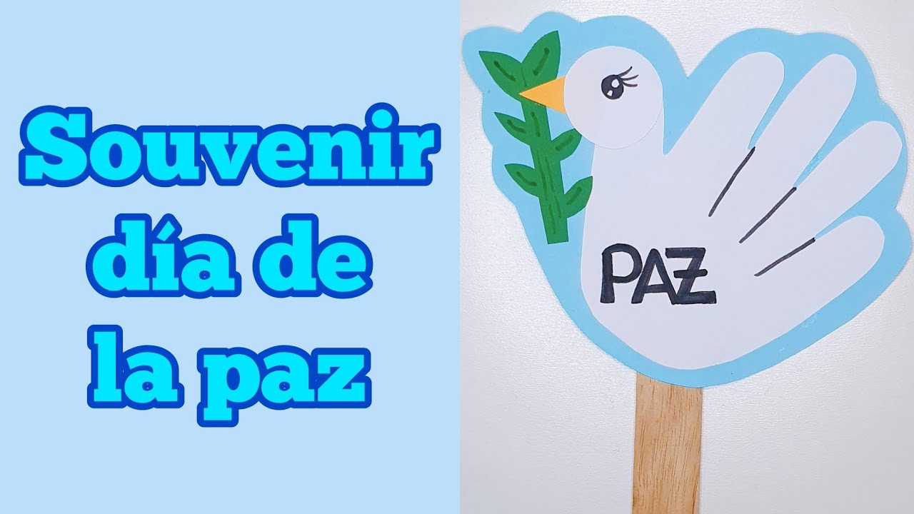 Souvenir, recuerdo día de la paz. Tutorial, fácil,  rápido,  creativo, diy, manualidades, craft.