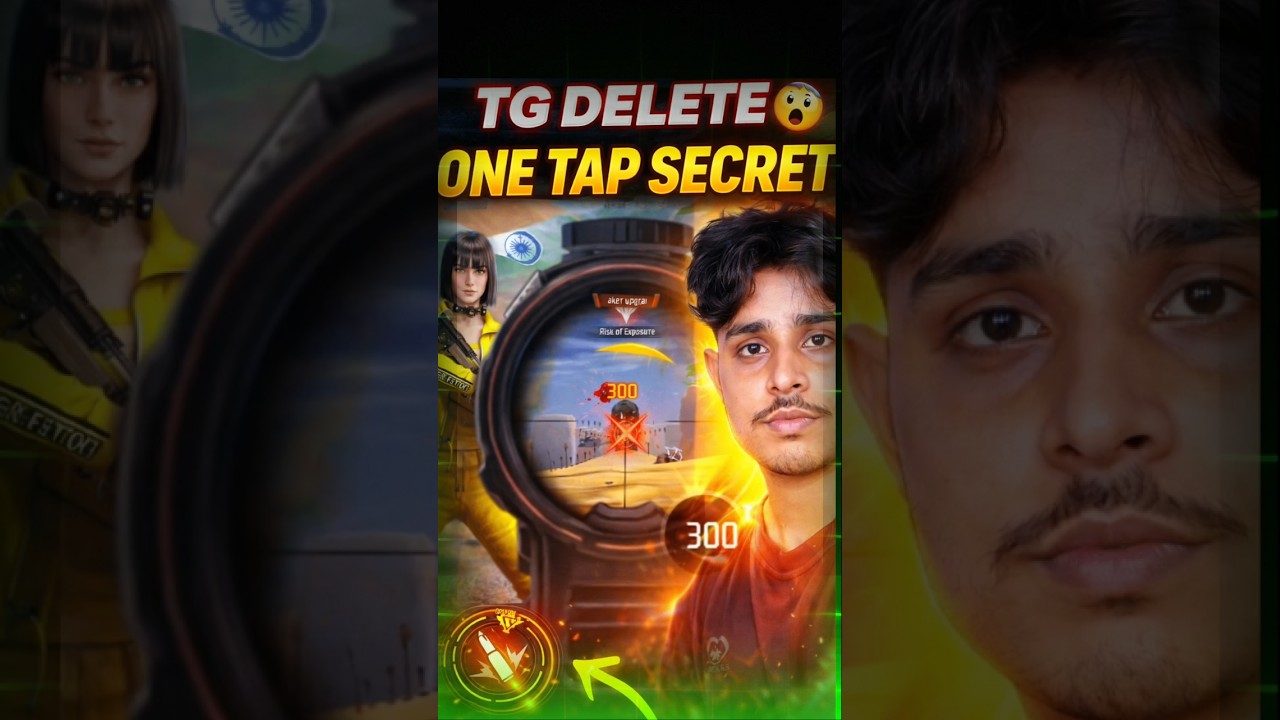TG Delete Scope Headshot Trick Exposed 😱 | One Tap Secret #freefire#tgdelete#headshottrick