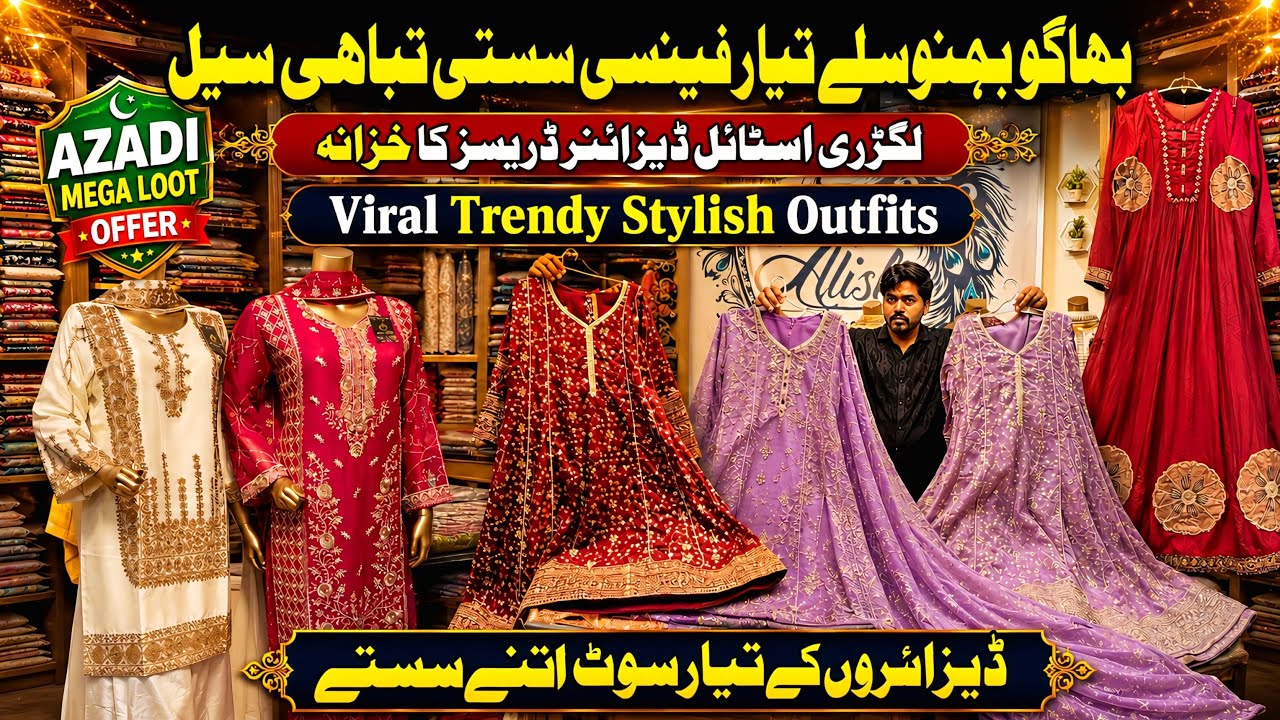 Tabahi Sale🎉Readymade Stylish Designer Fancy Dresses 2500 Stylish Partywear Dresses@ayshakhancls
