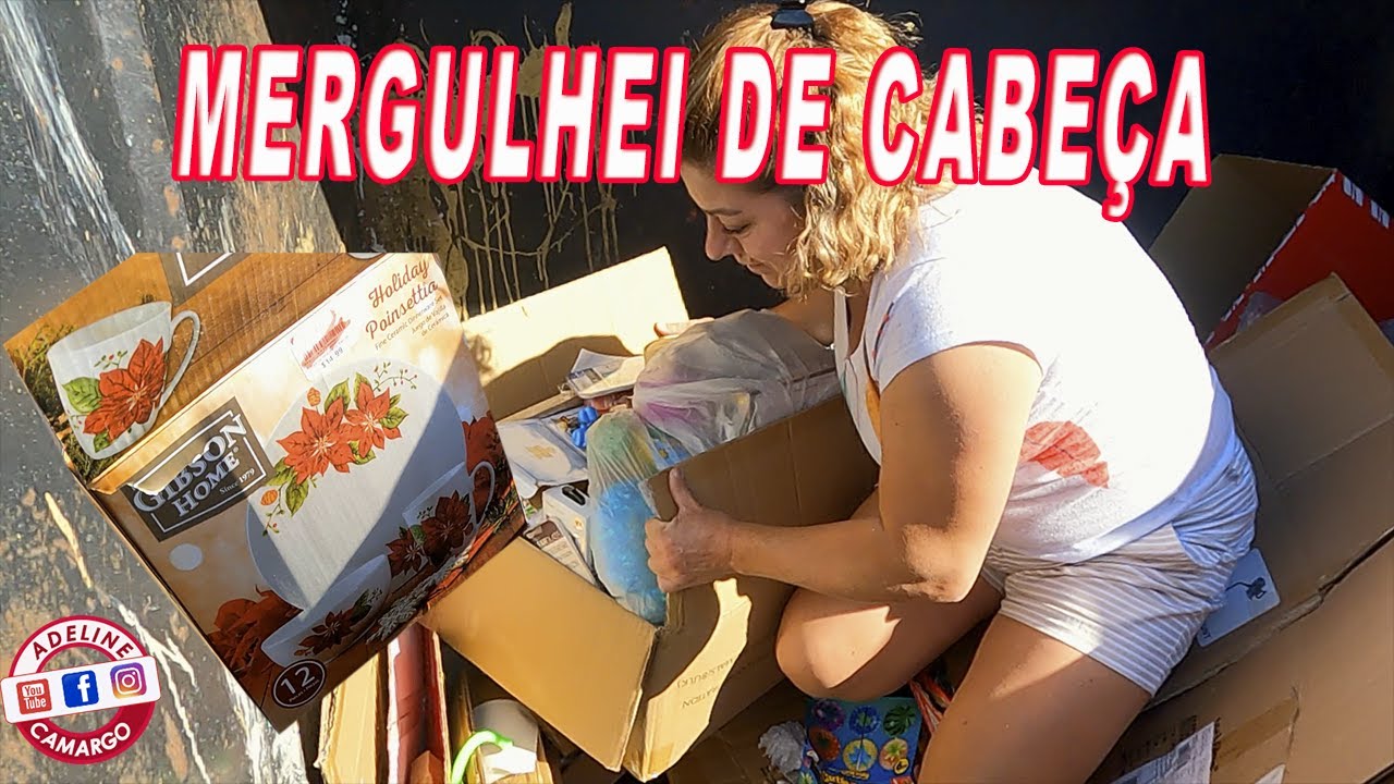 MERGULHEI SEM MEDO NO DUMPSTER E TINHA MUITA COISA NO FUNDO