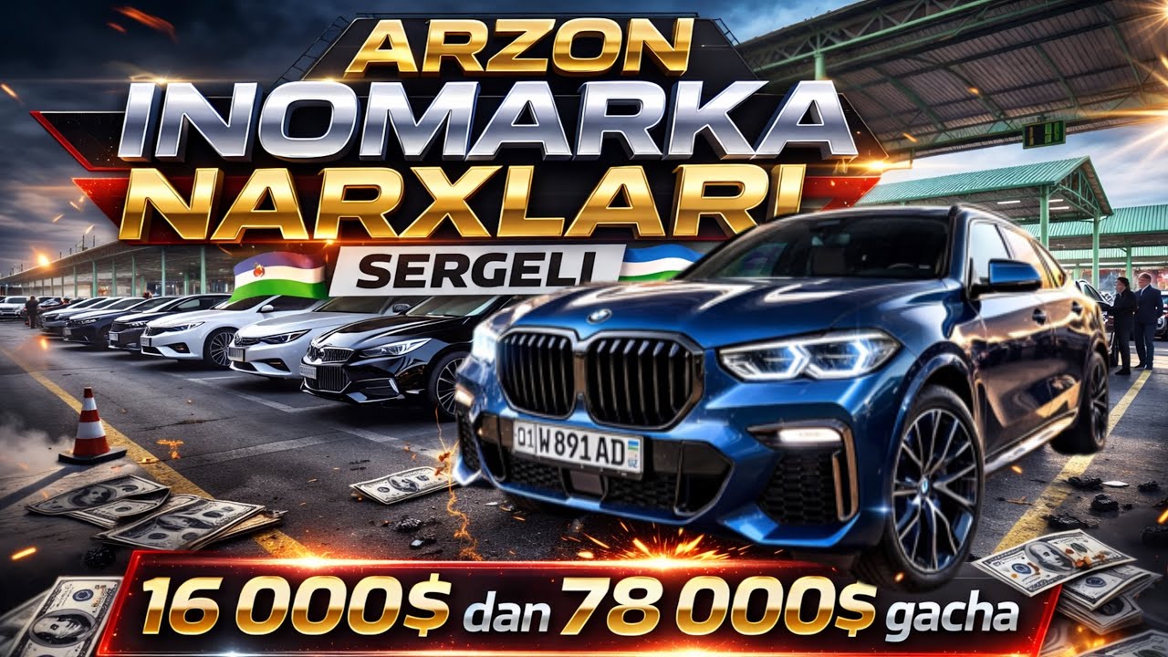 Inomarka narxlari TOSHKENT SERGELI 🔥 ARZONMI? BMW BYD LI 9 KIA 