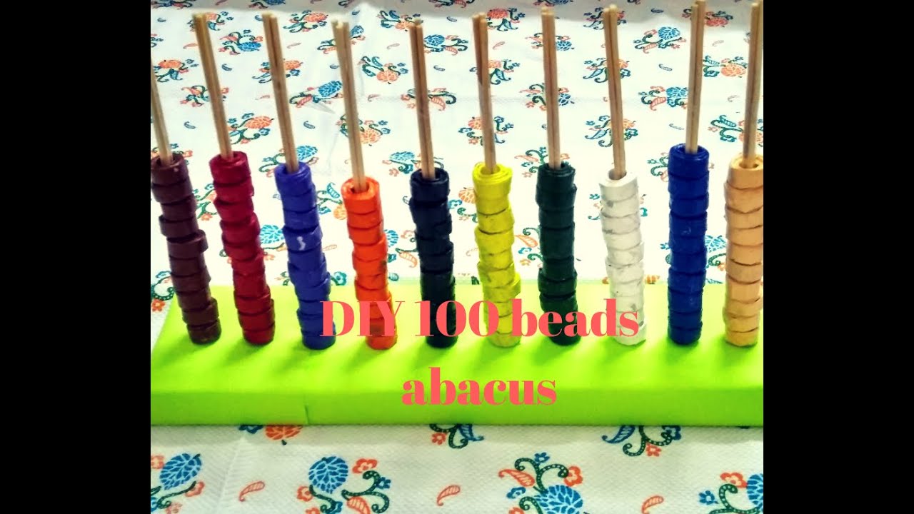 Best out of waste /Abacus/ 100 beads abacus using old news papers/mathsTLM