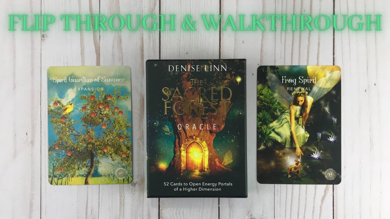 The Sacred Forest Oracle Deck 🌲 Oracle Cards Flip Through, Walkthrough, Review, Unboxing Denise Linn