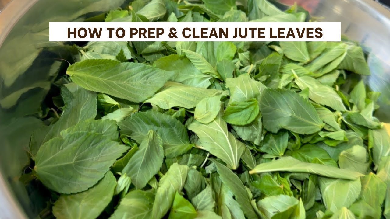 How to Prep Jute Leaves (Khudhra, Molokhia, Mrenda)