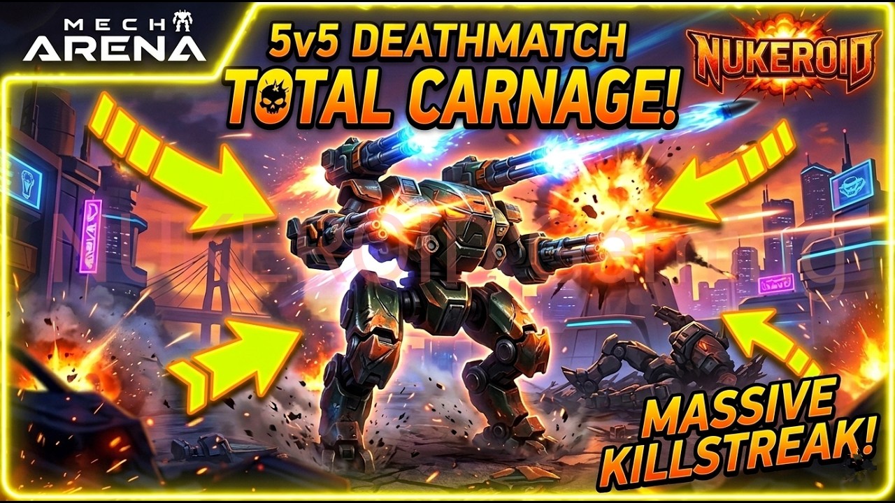 Mech Arena Don&rsquo;t Play Deathmatch Until You See This Strategy! Noob vs Pro vs GOD: Deathmatch Edition