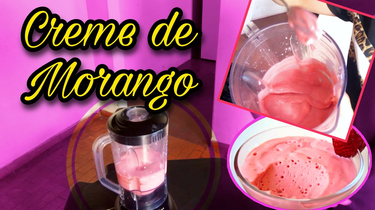 Como Fazer Creme de Morango🍓|| CREME DE MORANGO E AÇAÍ