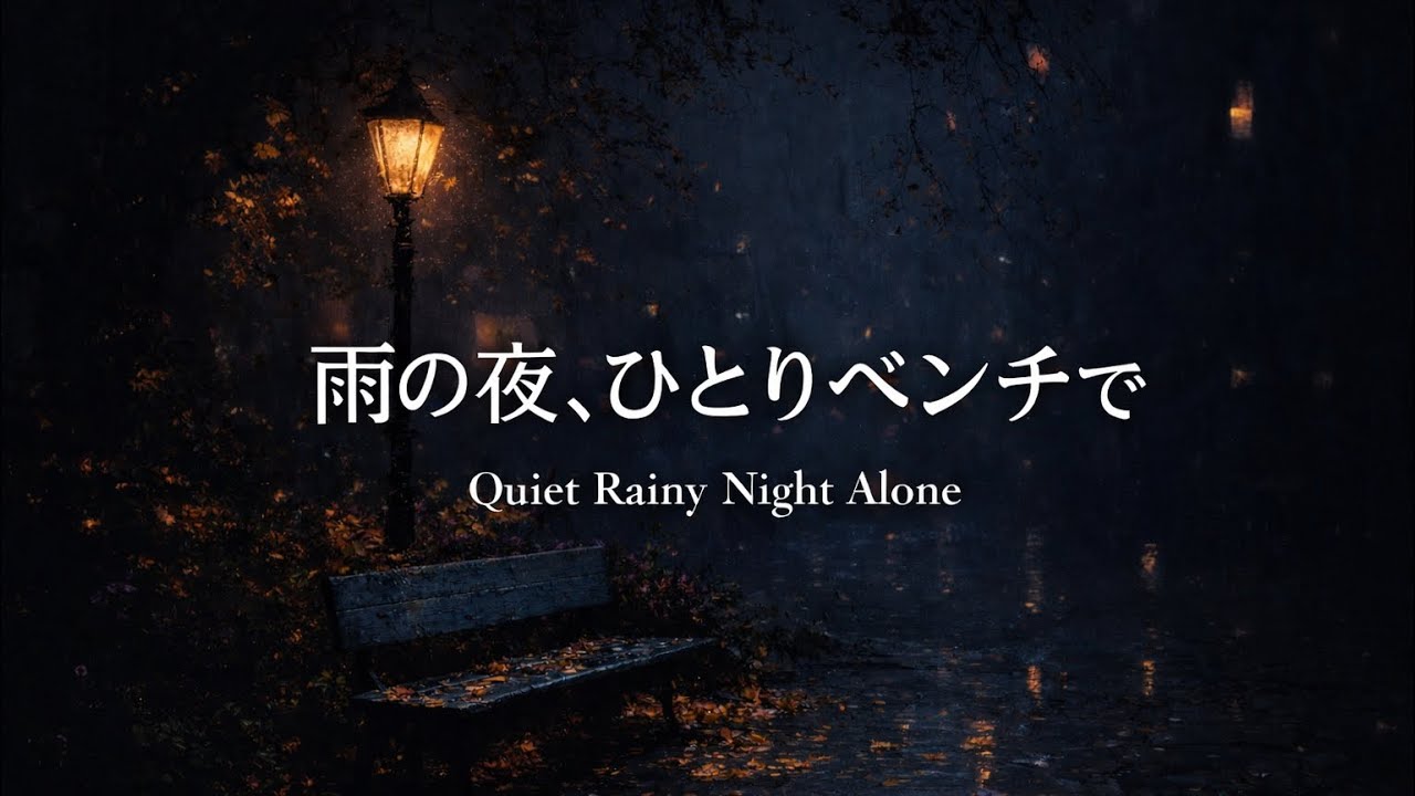 雨の夜、ひとりベンチで｜Quiet Rainy Night Alone