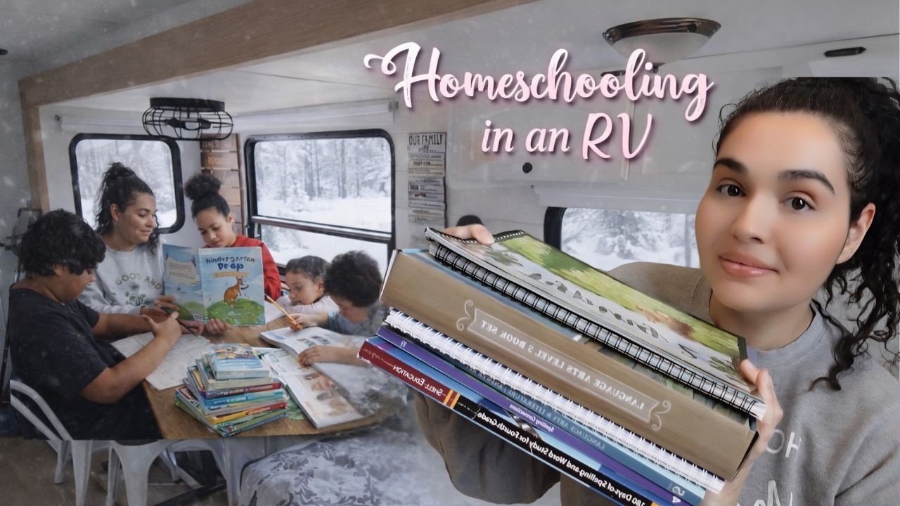 A Winter Day Homeschooling in Our RV in Freezing Temperatures Off Grid