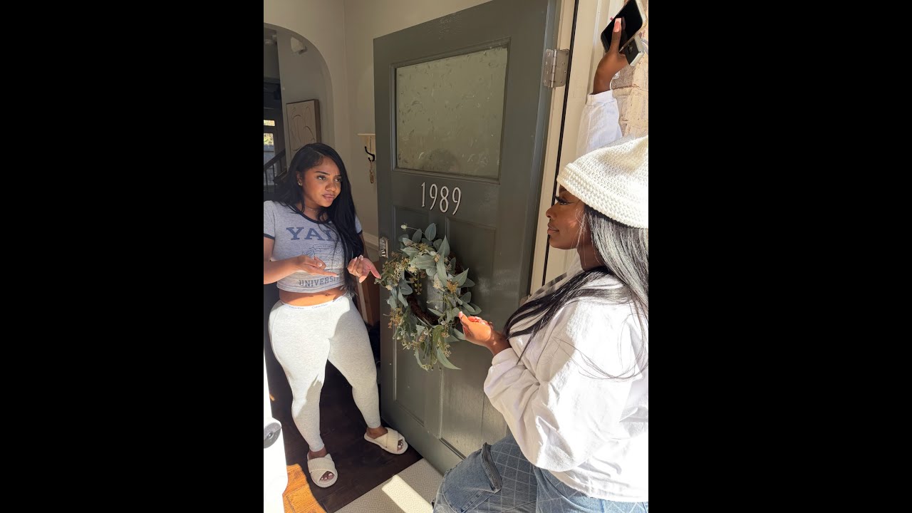 Maggie knocks on Chase’s front door to ask Candace if she has a problem