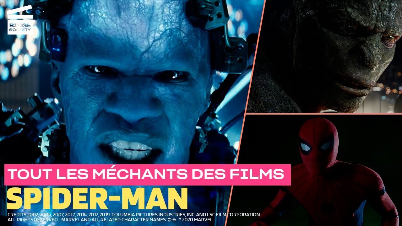 Tous les méchants des films Spider-Man