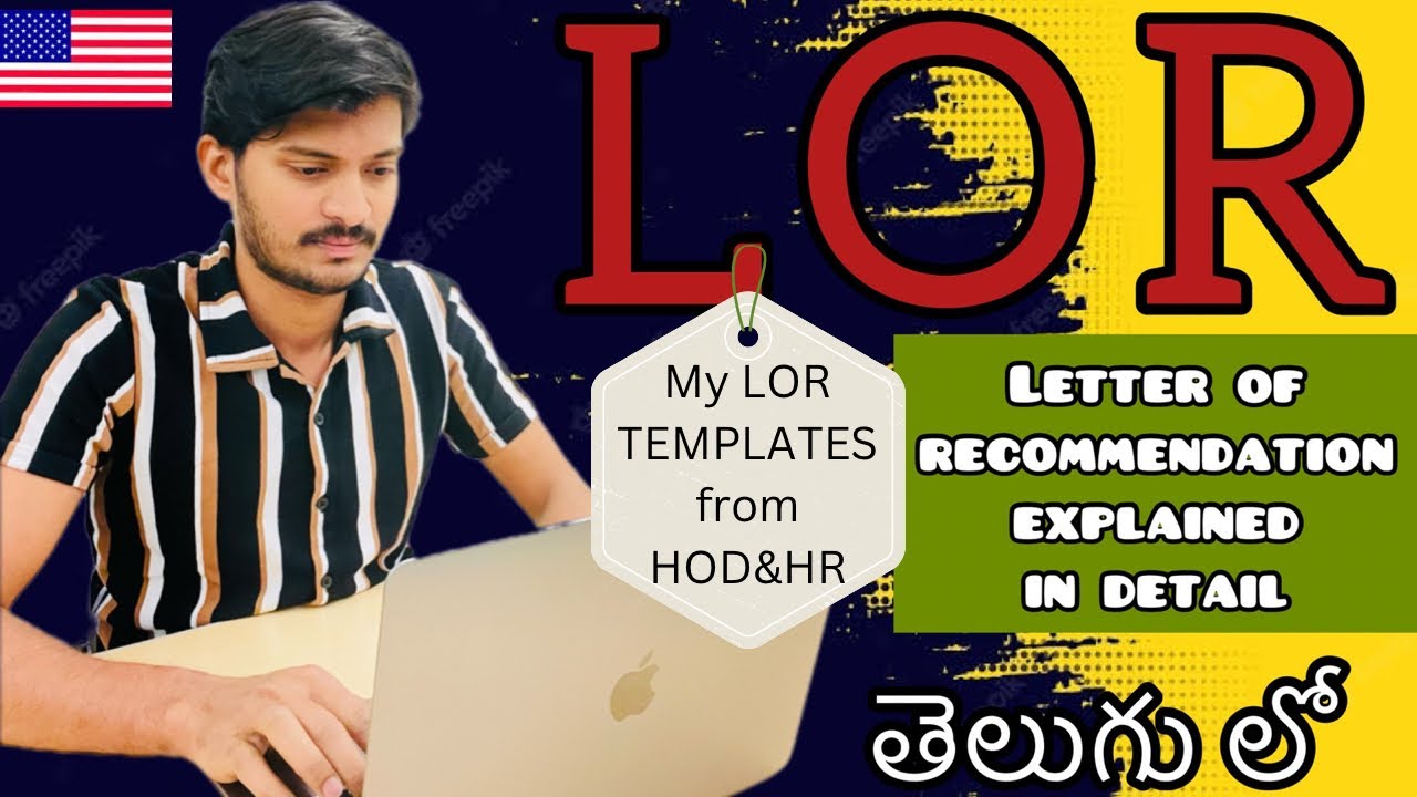 Letter Of Recommendation(LOR) for masters in USA 🇺🇸//తెలుగు//Perfect LOR template//Masters in USA