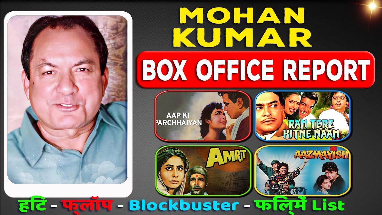 Mohan Kumar Hit and Flop All Movies List (1961-1995) all Films Name & Verdict Year Wise Report.