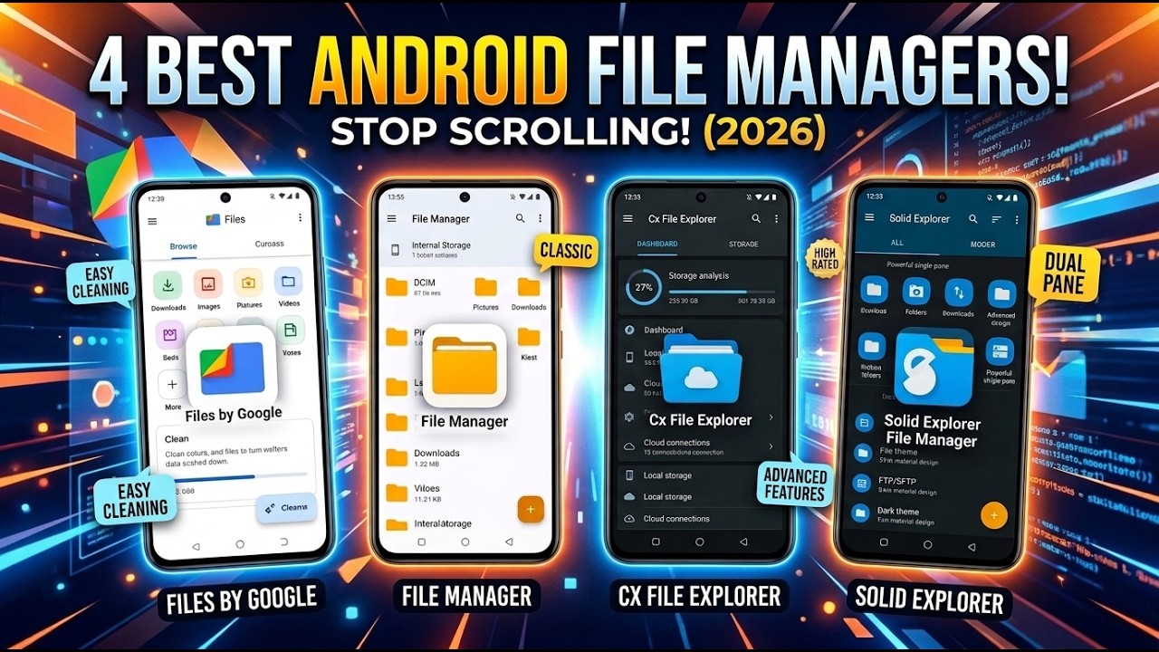4 лучших файловых менеджера для Android в 2026 году (они вам пригодятся!)