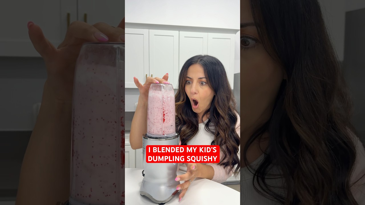 I Blended My Kid&rsquo;s Dumpling Squishy! #dumpling #squishy #viral #shortsfeed #reels #fyp