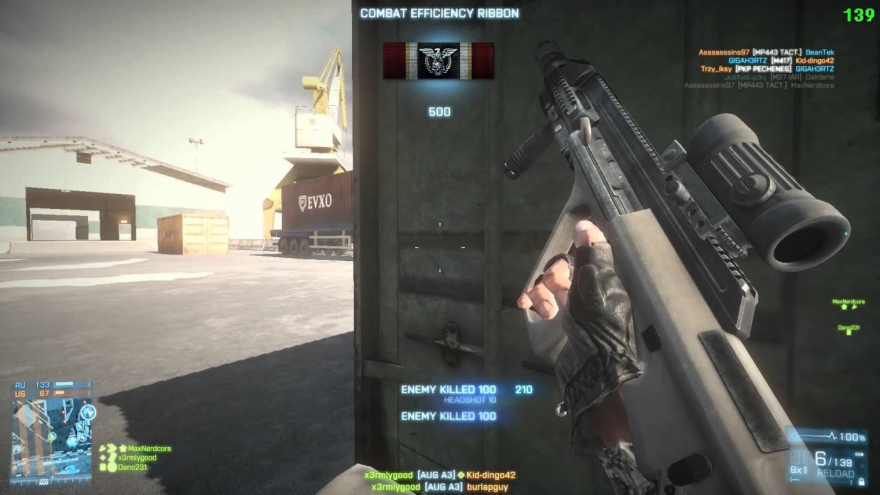 Battlefield 3 Weapon Review: AUG A3 & Recoil Management (Close Quaters DLC Unlock)