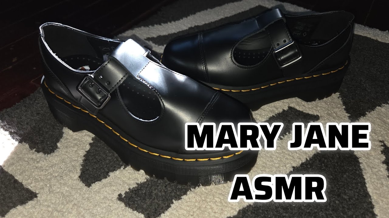 SHOE TAPPING SCRATCHING SOUNDS (Mary Jane Edition) Scissor Sounds 👞 ✂️ 