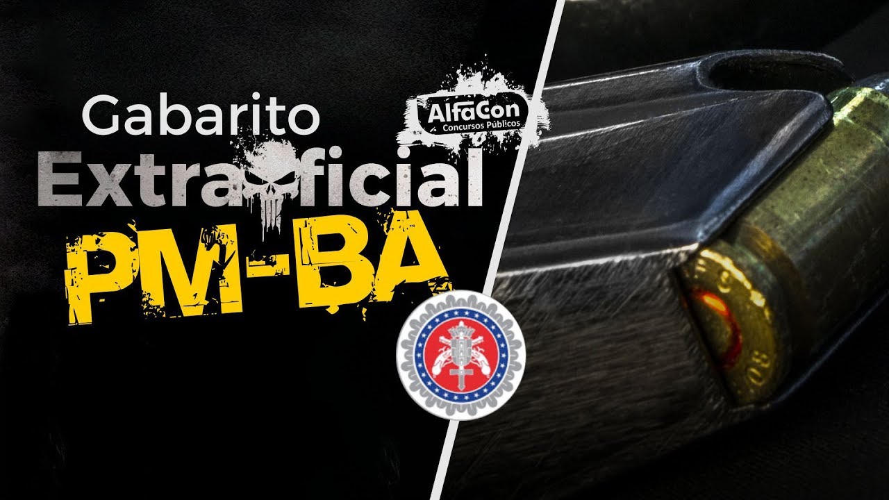 Gabarito Extraoficial PM-BA - AlfaCon Concursos P&uacute;blicos