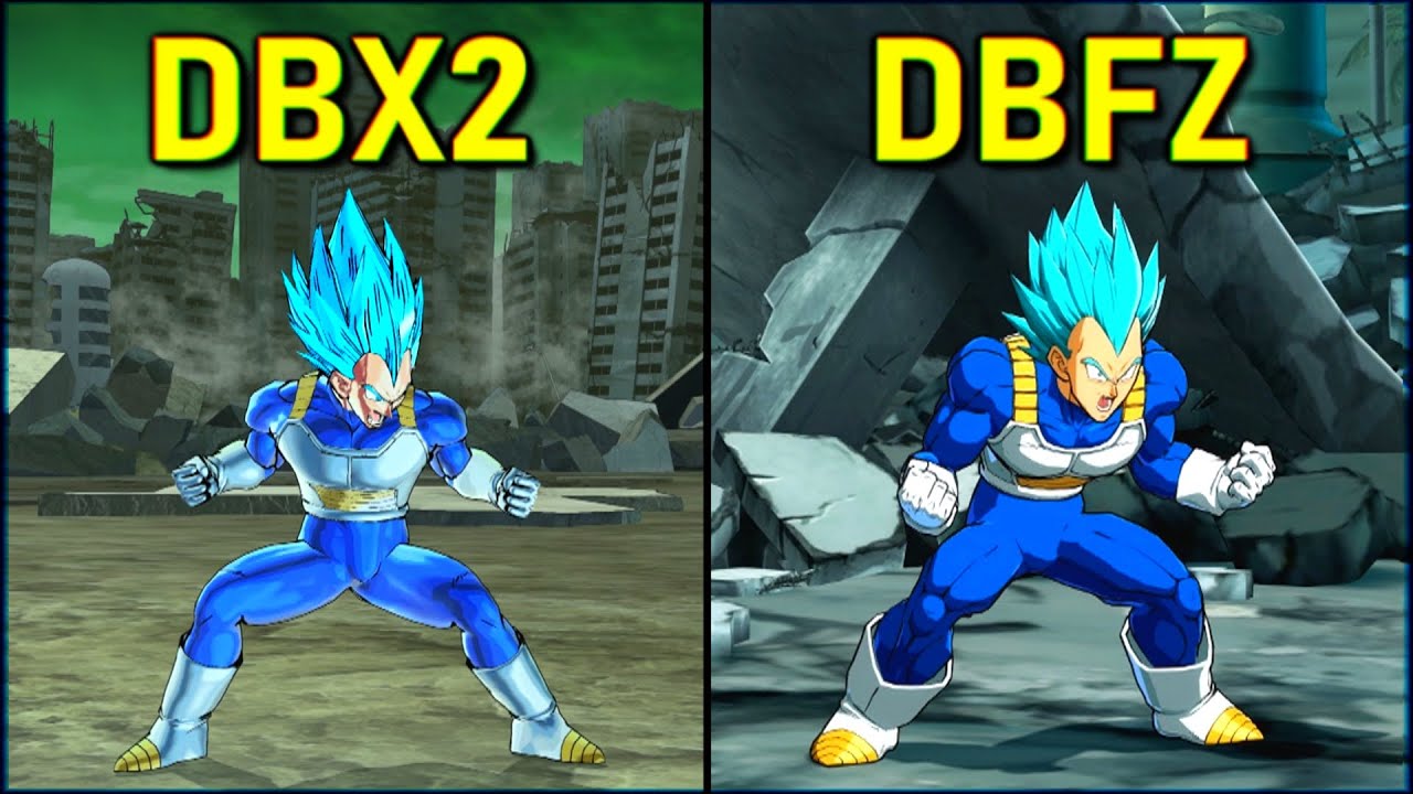 Vegeta - All Forms & Attacks | DBXV2 vs DBFZ [SJ-SSJ-SSGSS]