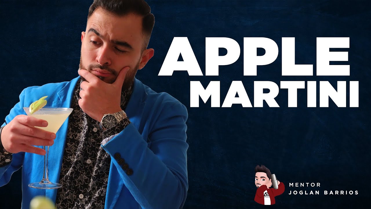 COCTEL APPLE MARTINI 🍸(Appletini) | COCTELES POPULARES | Mentor Joglan
