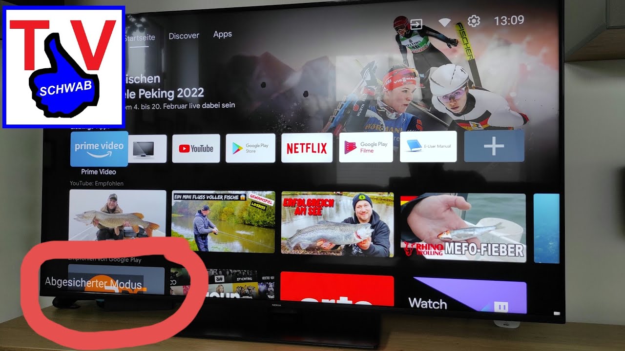 Abgesicherter Modus Android TV deaktivieren Nokia Fernseher Smart TV / Safe mode deactivate tutorial