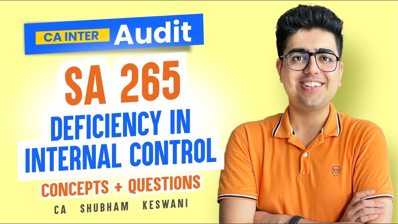 SA 265 Revision | CA Inter Audit | CA Shubham Keswani (AIR 8)
