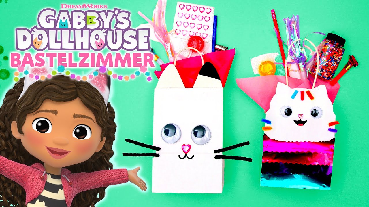 Nimm Cakey und Pandy mit auf Reisen! 😸 Gabby Cat Goodie Bags 🍬 | GABBY'S DOLLHOUSE: BASTELZIMMER